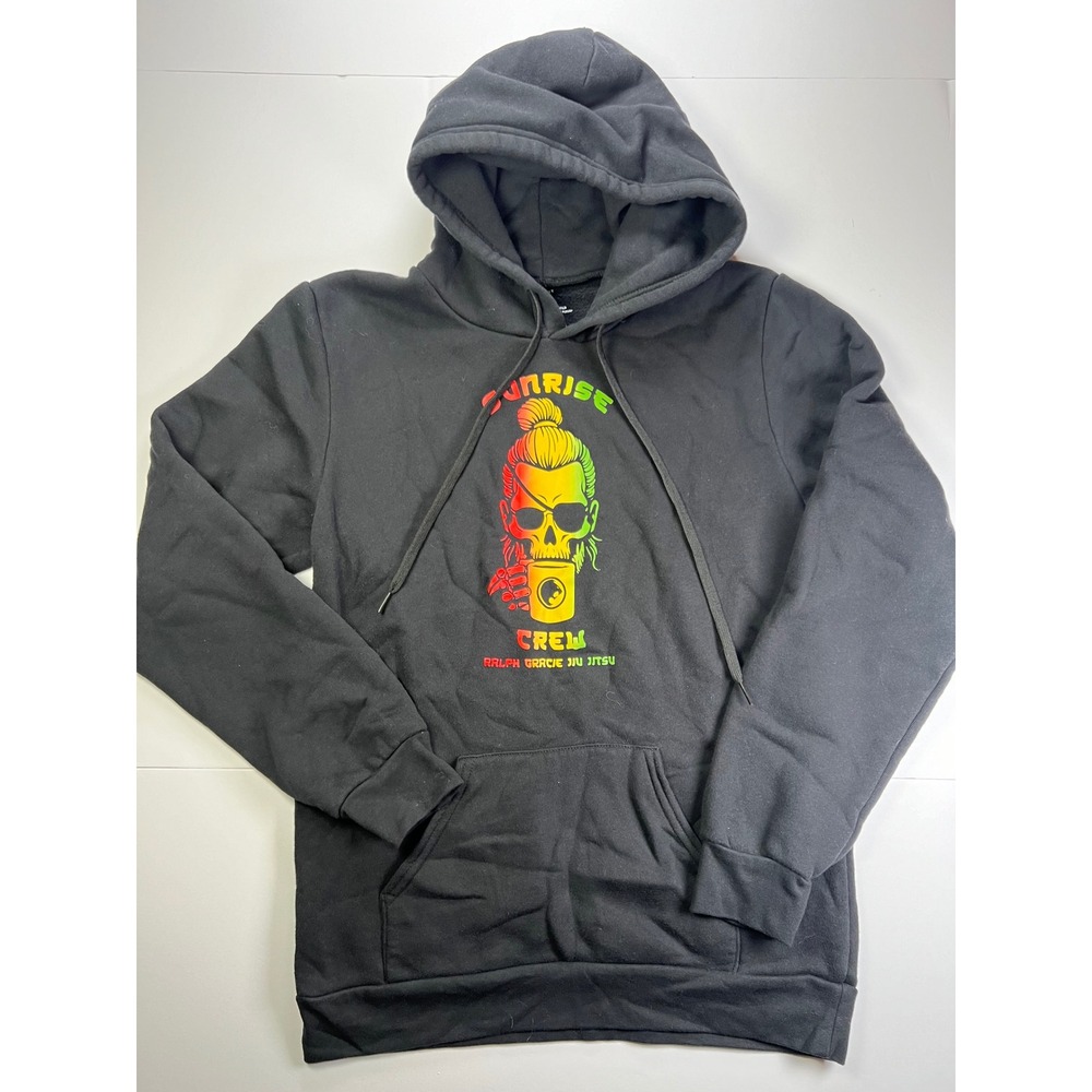 Cruz Cmbt Hoodie Men Small Black Ralph Gracie Jiu Jitsu Sunrise Crew Rasta Skull